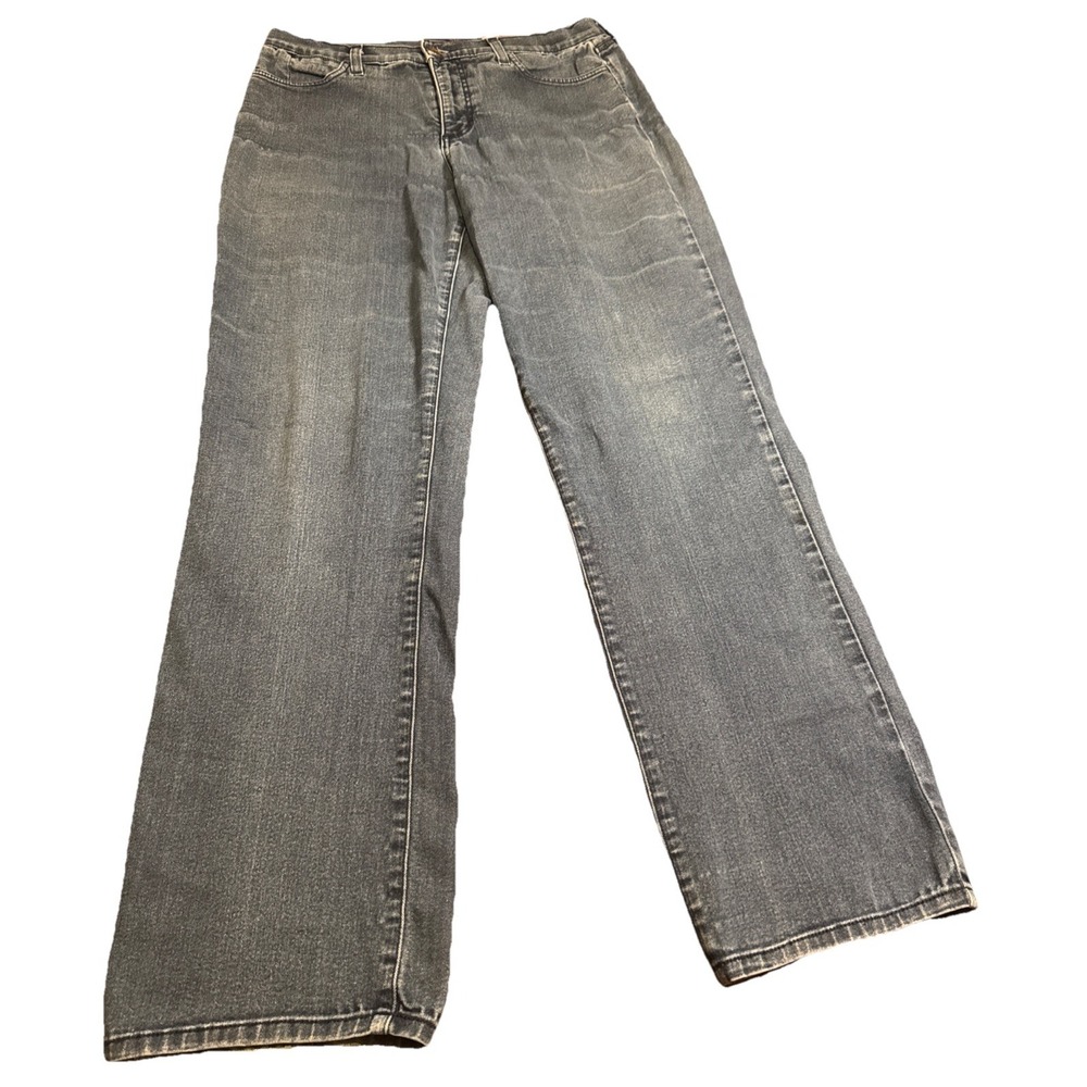 NYDJ Women's Jeans Size 12 Made in USA Blue Denim‎ Straight Leg Stretch